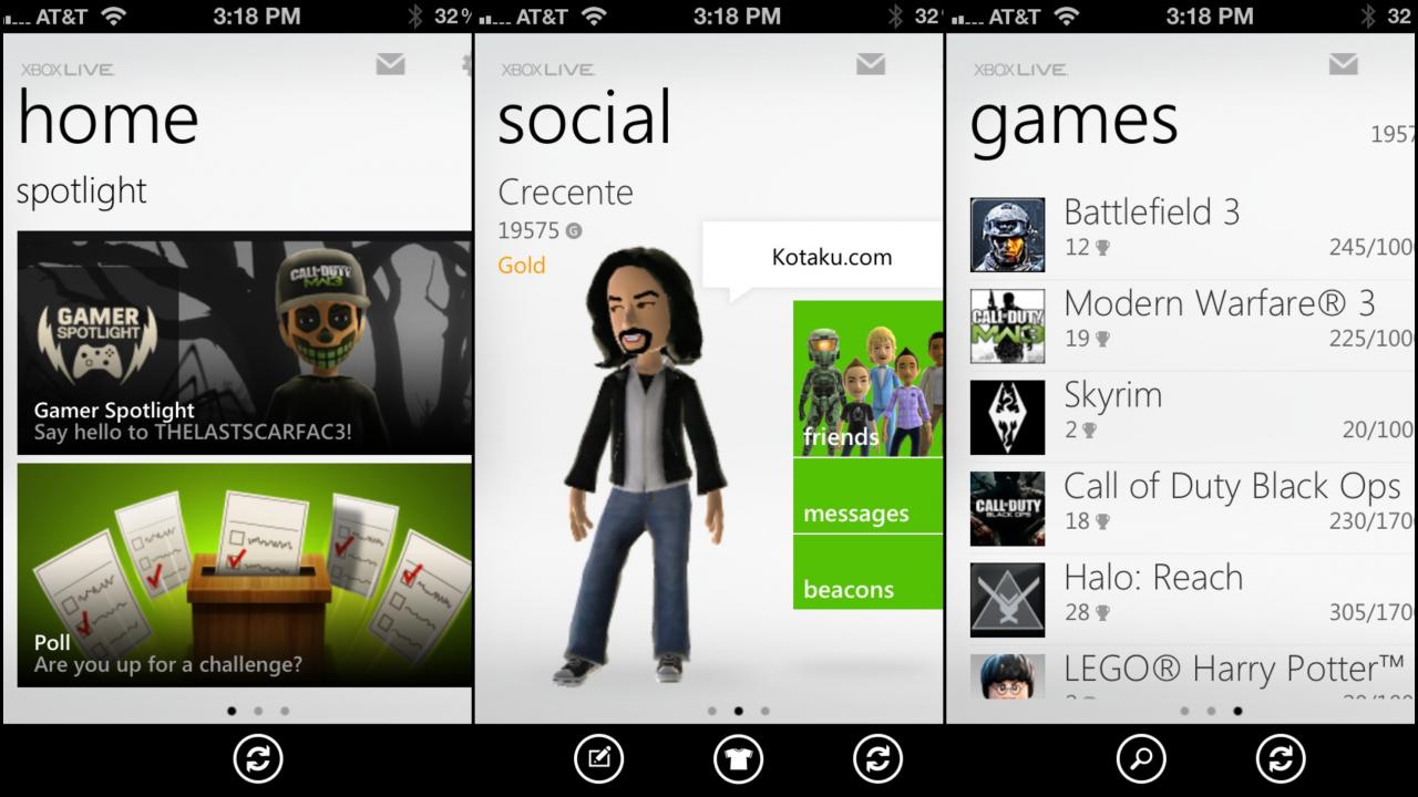 [08/12/2011] Mit Xbox Smart Glass lassen sich Tablets und Smartphones mit der Konsole verbinden - man muss keine neuen Geräte kaufen.