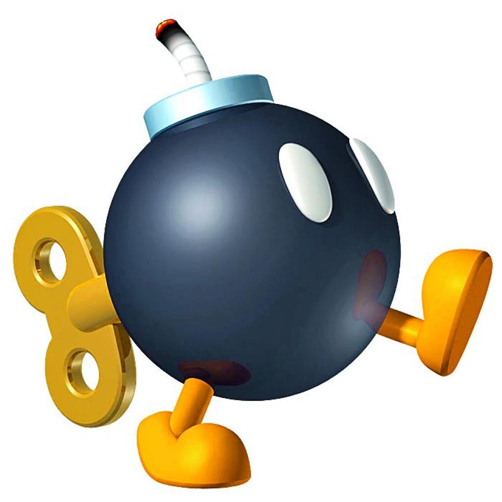 [27/01/2012] Massenkarambolage mit Bob-omb: Wo auch immer die Kugel mit den zwei Beinchen niedergeht, wächst so schnell kein Gras mehr. Nach der Verwendung bildet sich ein Explosionsradius, in dem sich jedes Mario Kart-Fahrzeug überschlägt oder dreht - das war's dann wohl mit dem Sieg.