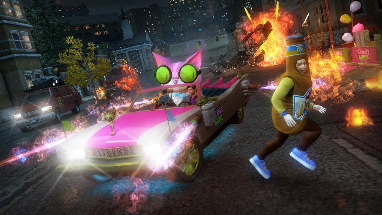 [11/01/2012] Professor Genki ist nach einem erfolgreichen Experiment halb Mensch und halb Katze und 100% verrückter Wissenschaftler. Gut, dass wir seine kranken Erfindungen in Saints Row: The Third verwenden können.