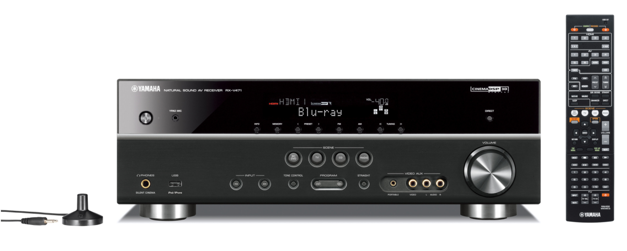[06/01/2012] Wer das Geld hat, kauft einen AV-Receiver und passende Boxen. Hier ein Yamaha RX-V471