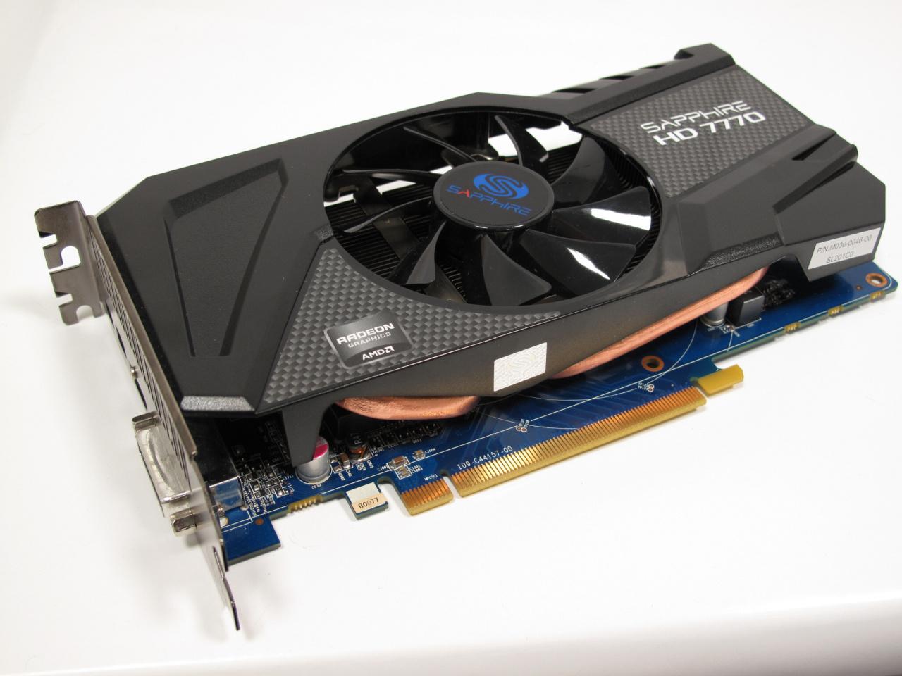 [14/02/2012] Für einen Einsteiger-PC noch gut geeignet: AMD Radeon HD 7770 (hier von Sapphire)