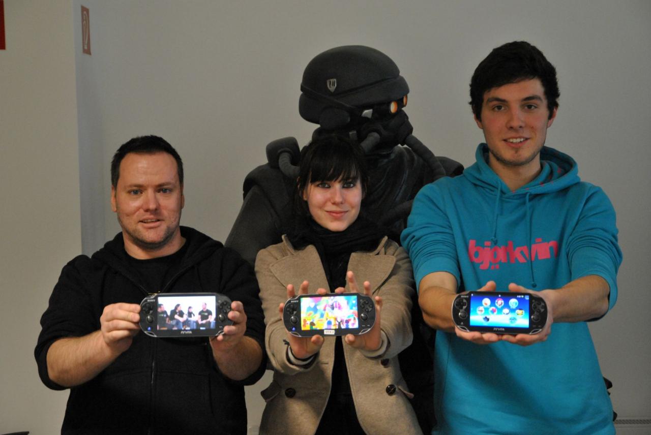 [24/02/2012] Games-Aktuell-Podcast 201 mit Thomas, Katha und Philip (von links)