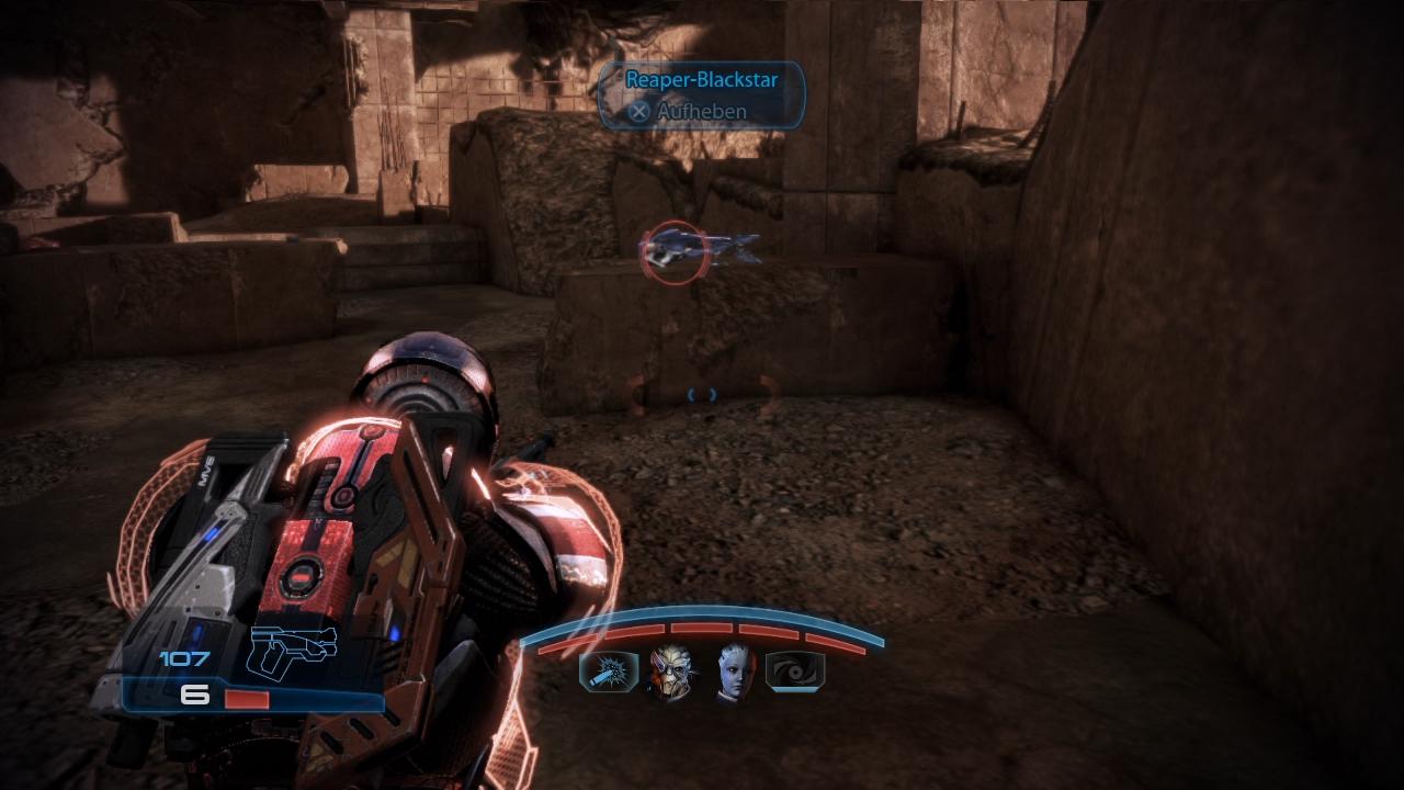 [07/03/2012] Auch hier liegt rechts eine Reaper-Waffe bereit.