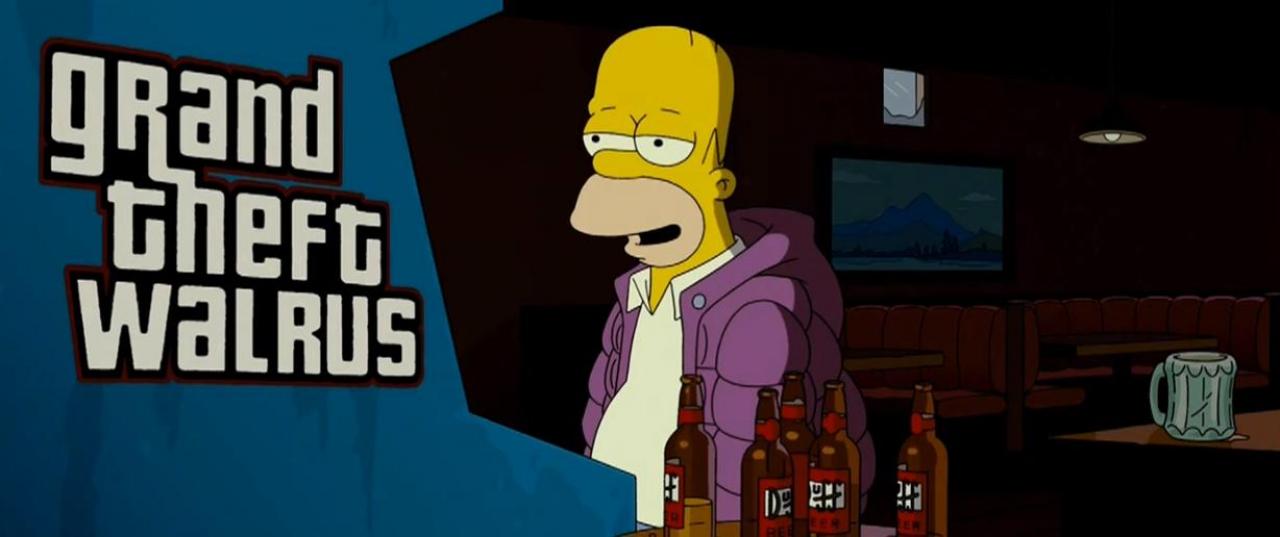 [19/03/2012] Homer spielt Grand Theft Walrus.