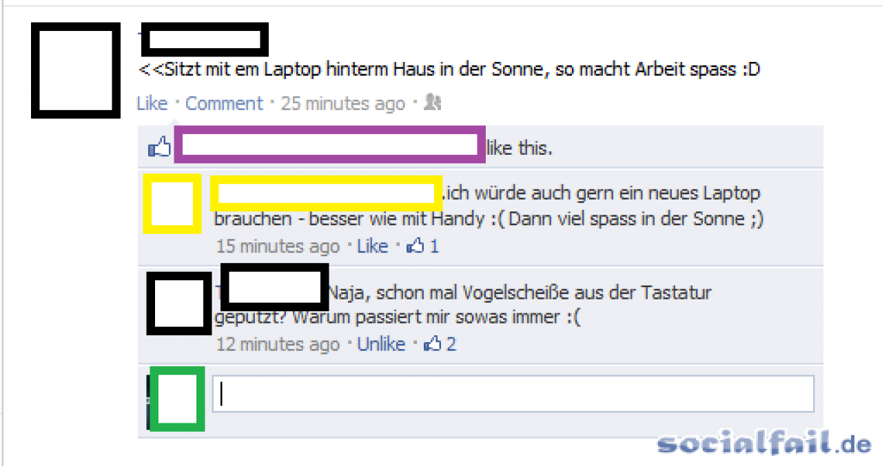 [21/04/2012] Peinlich, peinlich! Wir haben unsere Facebook-Fail-Sammlung mit weiteren Peinlichkeiten aktualisiert.