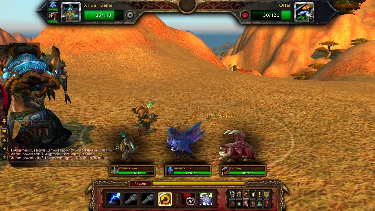 [26/04/2012] Während des Pet-Kampfes in Mists of Pandaria könnt Ihr die Haustiere auch auswechseln.
