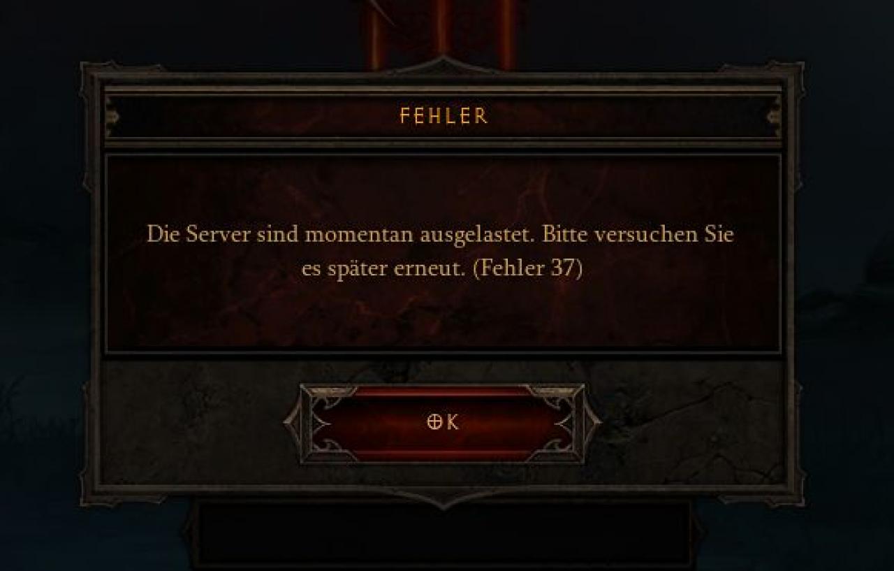 [31/05/2012] Diablo 3 Der bekannteste Error in diesem Jahr ist zweifelsfrei 