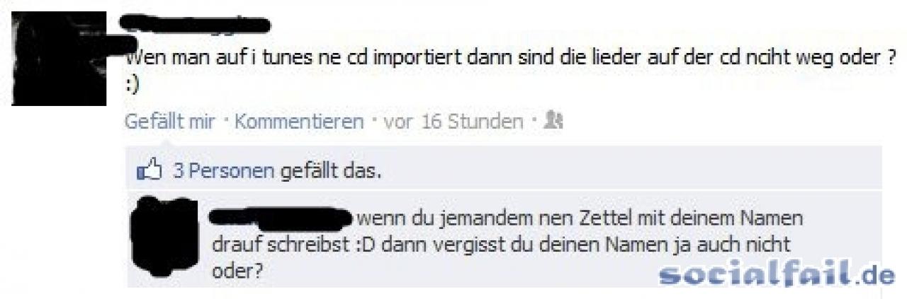 [24/05/2012] TOP 2: iTunes löscht Daten auf der CD. Really?