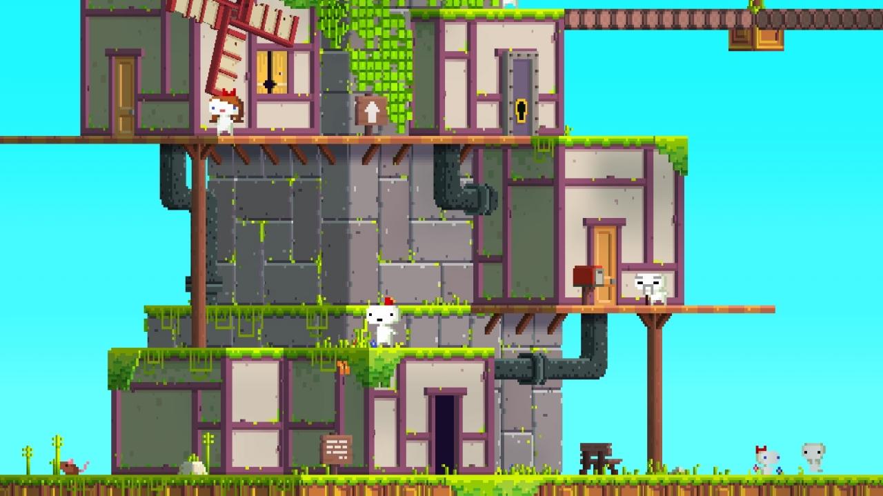 [11/05/2012] FEZ bietet den Charme eines 16-Bit Jump N' Runs mit all seiner Pixeloptik kombiniert mit modernem, innovativen Gameplay. Der Clou an der Sache ist, dass ihr per Knopfdruck den zweidimensionalen Raum um 90 Grad drehen könnt. Dadurch ergeben sich mitunter knallharte Rätsel, die euch Knoten ins Gehirn treiben können.