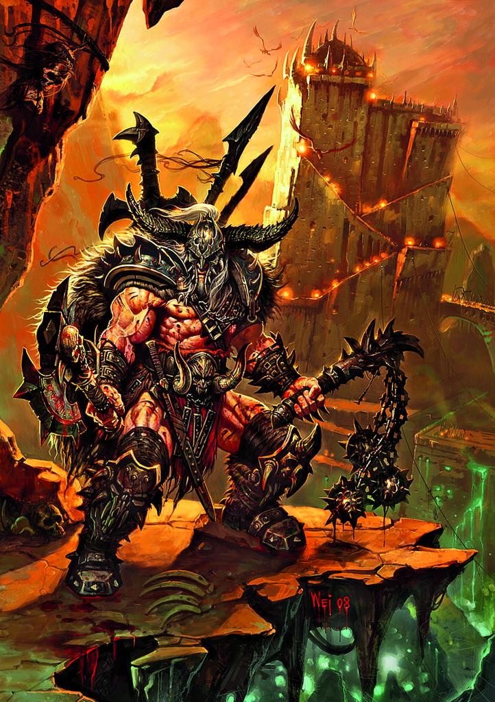 [14/05/2012] Der Barbar aus Diablo 3 beeindruckt durch seine pure Erscheinung.