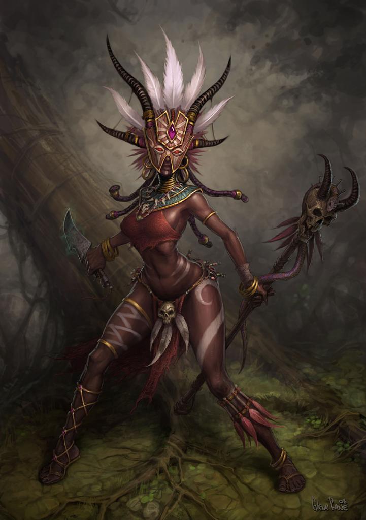 [15/05/2012] Hier seht ihr eine Impression des weiblichen Hexendoktors aus Diablo 3.