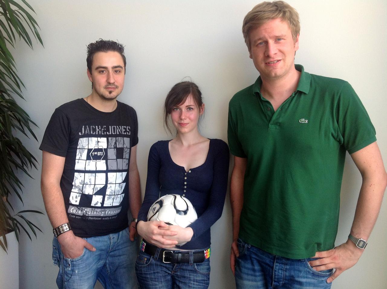 [14/06/2012] Games-Aktuell-Podcast 217: Marc, Katha und Matti (von links).