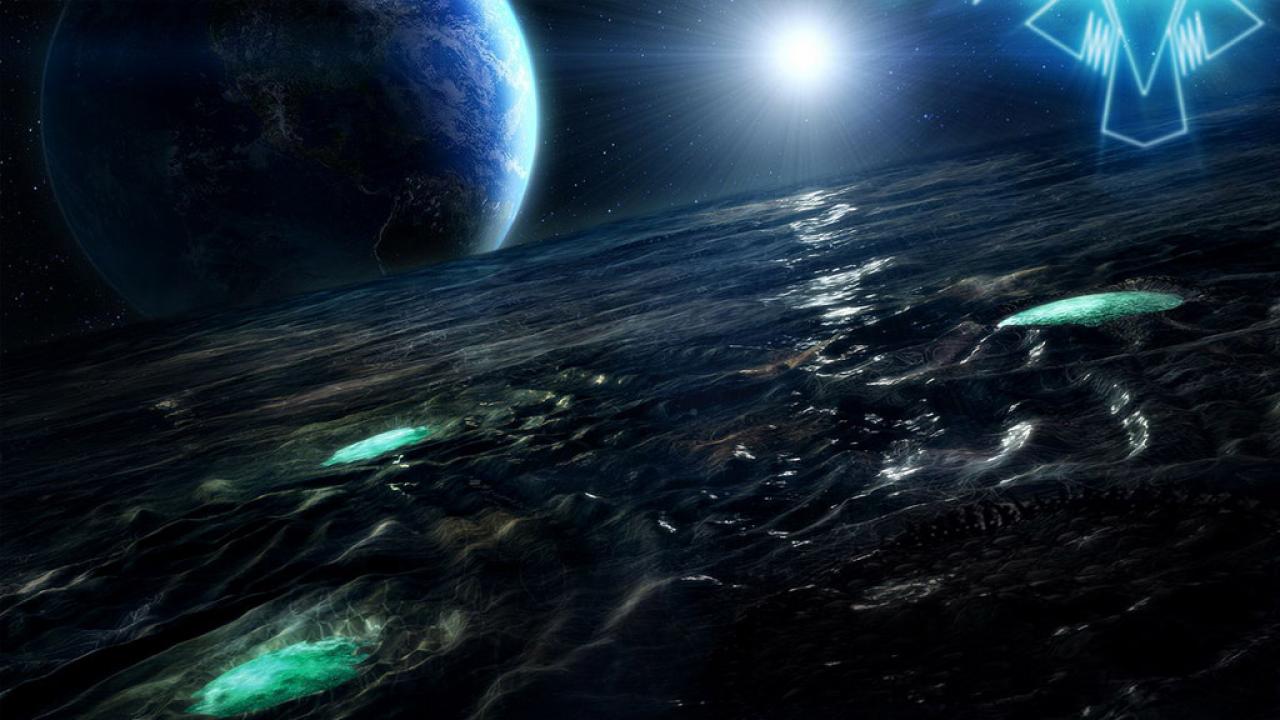 [18/06/2012] Sphere (Prey) - Aliens entführen den Cherokee-Indianer Tommy mitsamt seiner Gebliebten auf das gigantische Raumschiff namens Sphere. Dabei handelt es sich eigentlich eher um einen fliegenden Planeten. Der Schauplatz von Prey überzeugte nicht zuletzt wegen des außergewöhnlichen, biomechanischen Looks.