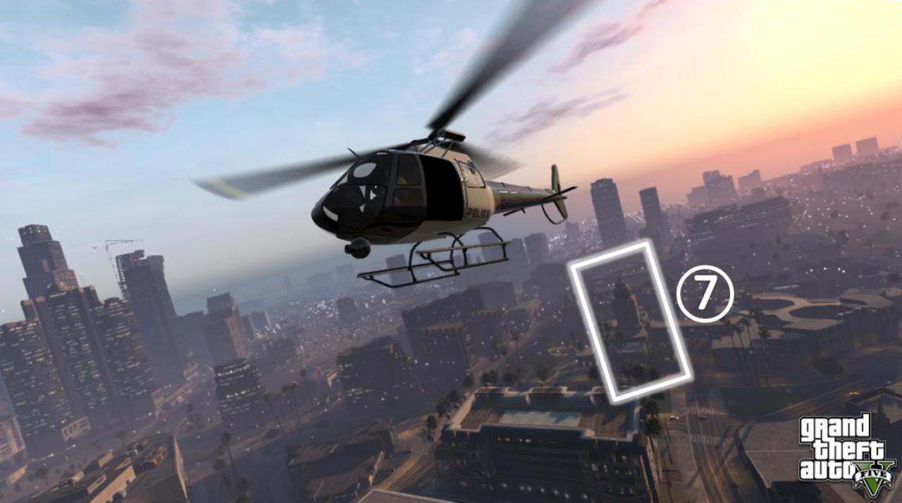 [24/07/2012] GTA 5-Screenshot: Nummer 7 - Bei diesem Gebäude handelt es sich mit hoher Wahrscheinlichkeit um die GTA 5-Version der Beverly Hills City Hall. Welche Rolle das Building im fertigen Titel spielen wird, können wir natürlich nicht wissen.