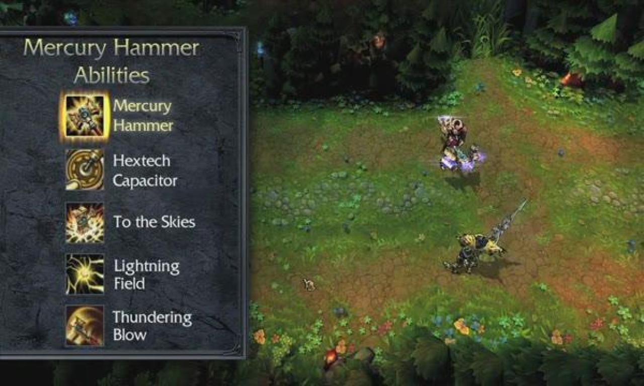 [10/07/2012] Ein wirklich anpassungsfähiges Gerät ist der Mercury Hammer von Jayce in League of Legends. Welcher Held könnte nicht einen formwandelnden Hammer gebrauchen?