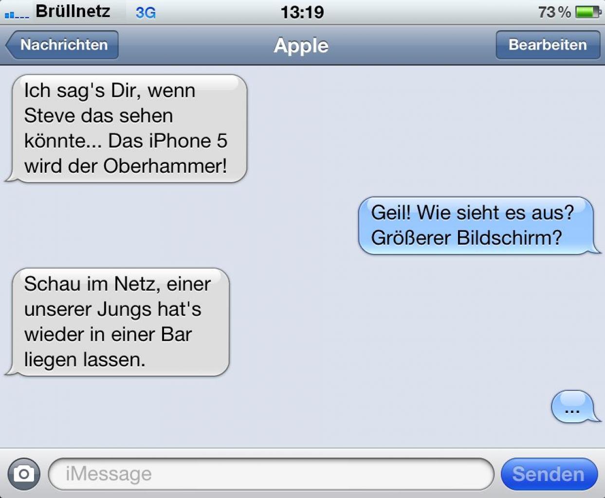 [11/07/2012] SMS von Apple.