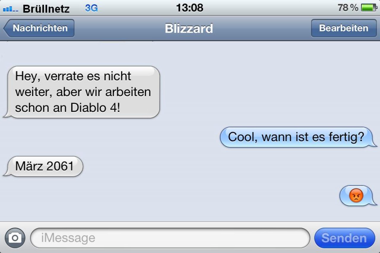 [11/07/2012] SMS von Blizzard.