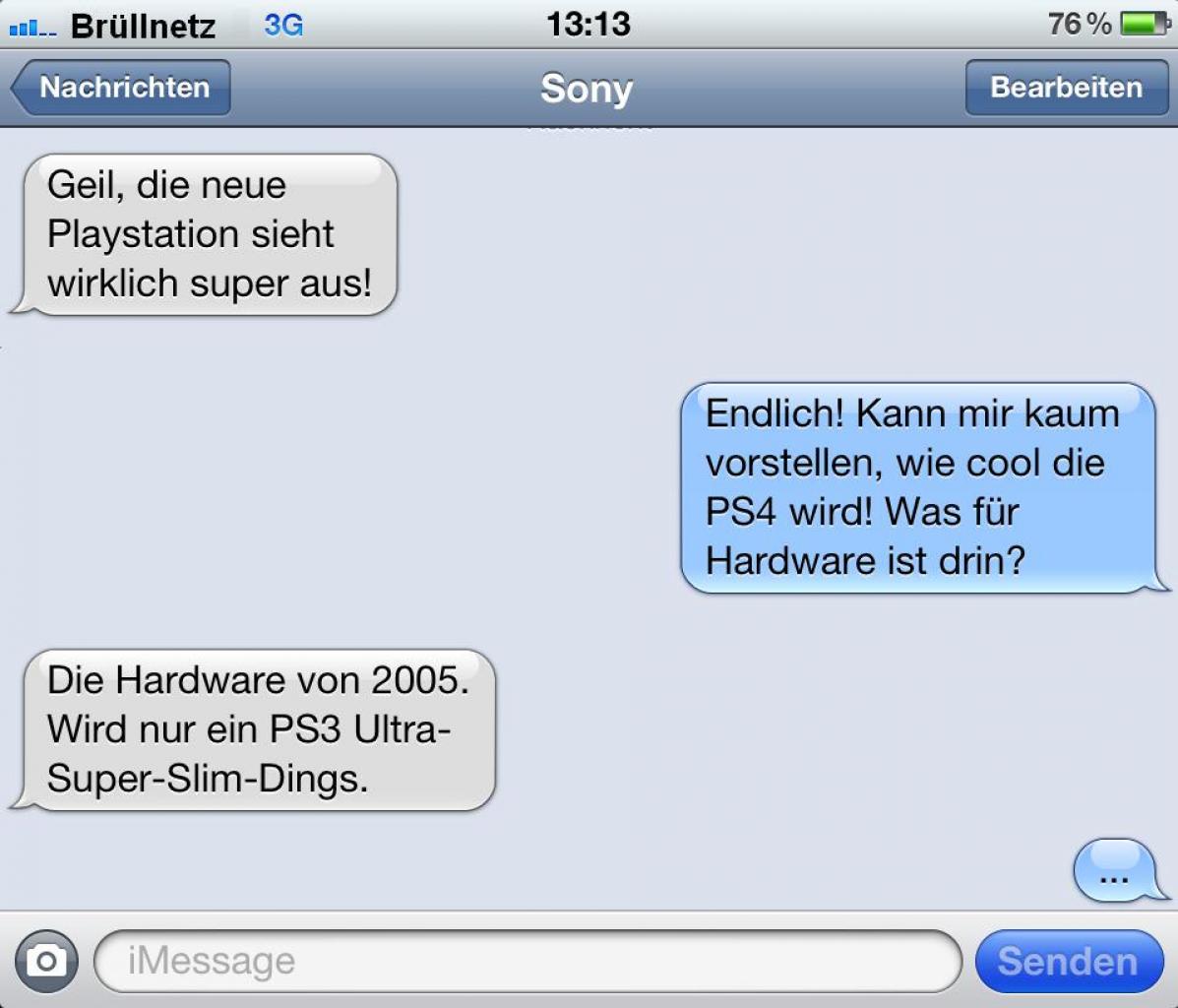 [11/07/2012] SMS von Sony.