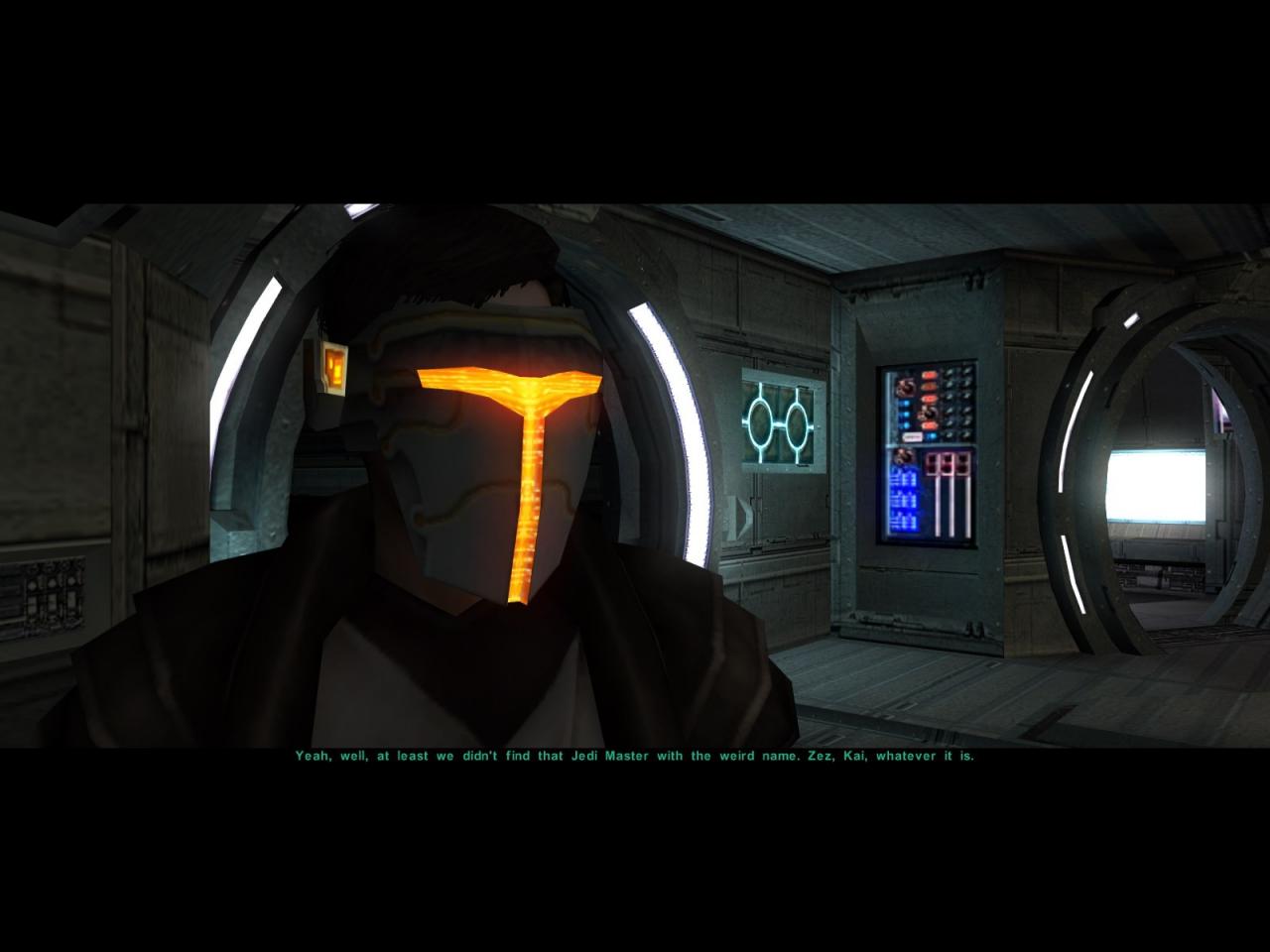 [27/07/2012] Falls eure Zunge noch immer nicht verknotet sein sollte, kommt hier ein weiteres Beispiel, das scheinbar kein Ende nehmen möchte: Star Wars: Knights of the Old Republic 2 - The Sith Lords. Für eingefleischte Star Wars-Fans kein Problem, für Unwissende ein einziger Brei in den Ohren.