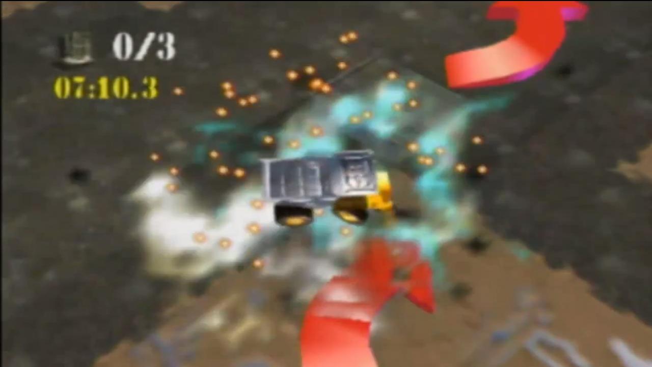 [28/08/2012] In Blast Corps steuert ihr Baufahrzeuge und müsst den Weg für einen außer Kontrolle geratenen Nuklear-Transporter freiräumen, indem ihr alle Häuser aus dem Weg crasht. Der Sinn dabei ist zu hinterfragen, riesigen Spaß hat es trotzdem gemacht! Blast Corps ist verrückt genial.