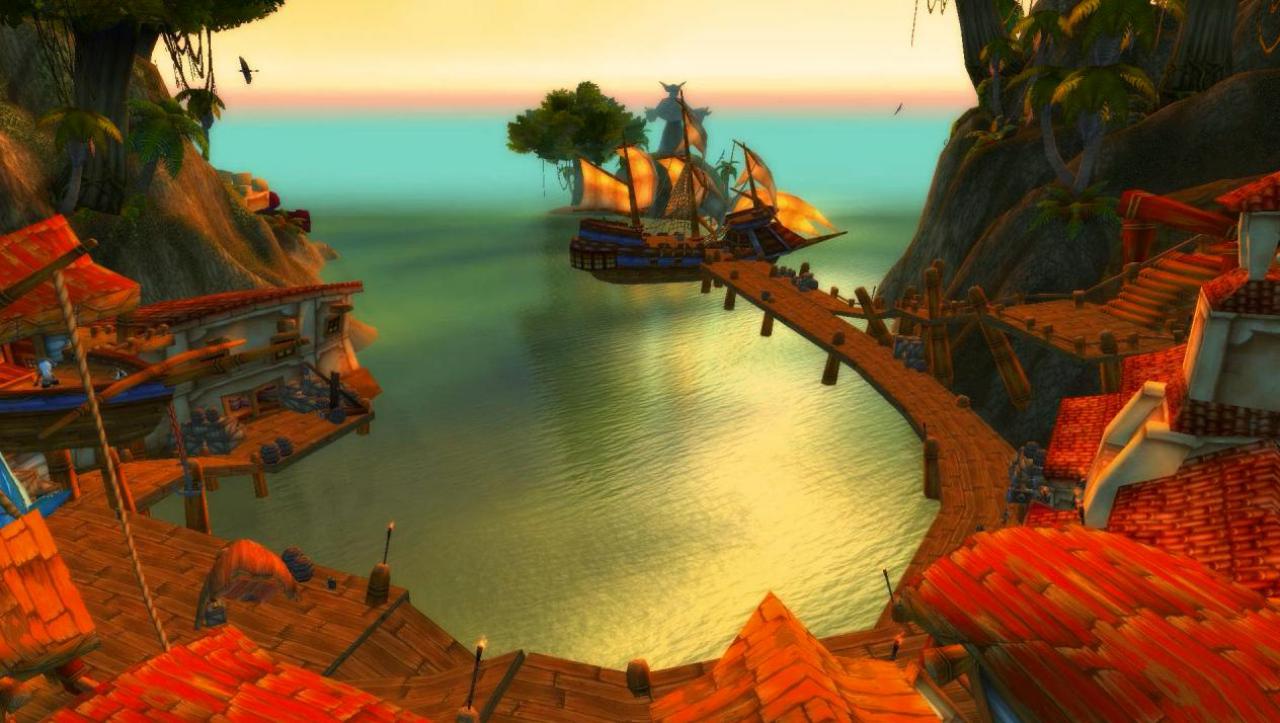[28/08/2012] Word of Warcraft Die wahren Freibeuter in World of Warcraft fühlen sich recht fehl am Platz, immerhin sind sie von Orks, Elfen und Gnomen umgeben. Zum Glück bietet Booty Bay eine angemessene Rückzugsmöglichkeit für alle Azeroth-Seebären. Auch sein Anglerglück kann man hier finden.