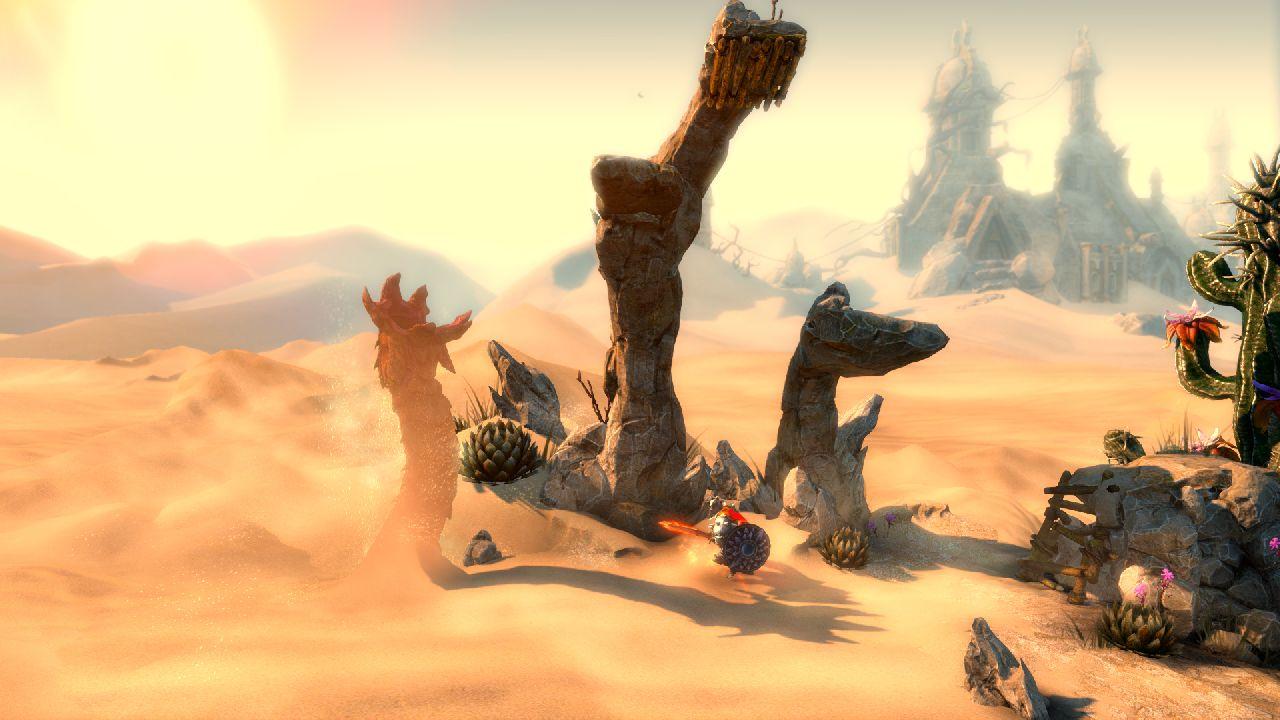[17/08/2012] Ob Wüste oder Höhlenlandschaft - Die Umgebungen von Goblin Menace sind abwechslungsreich gestaltet.