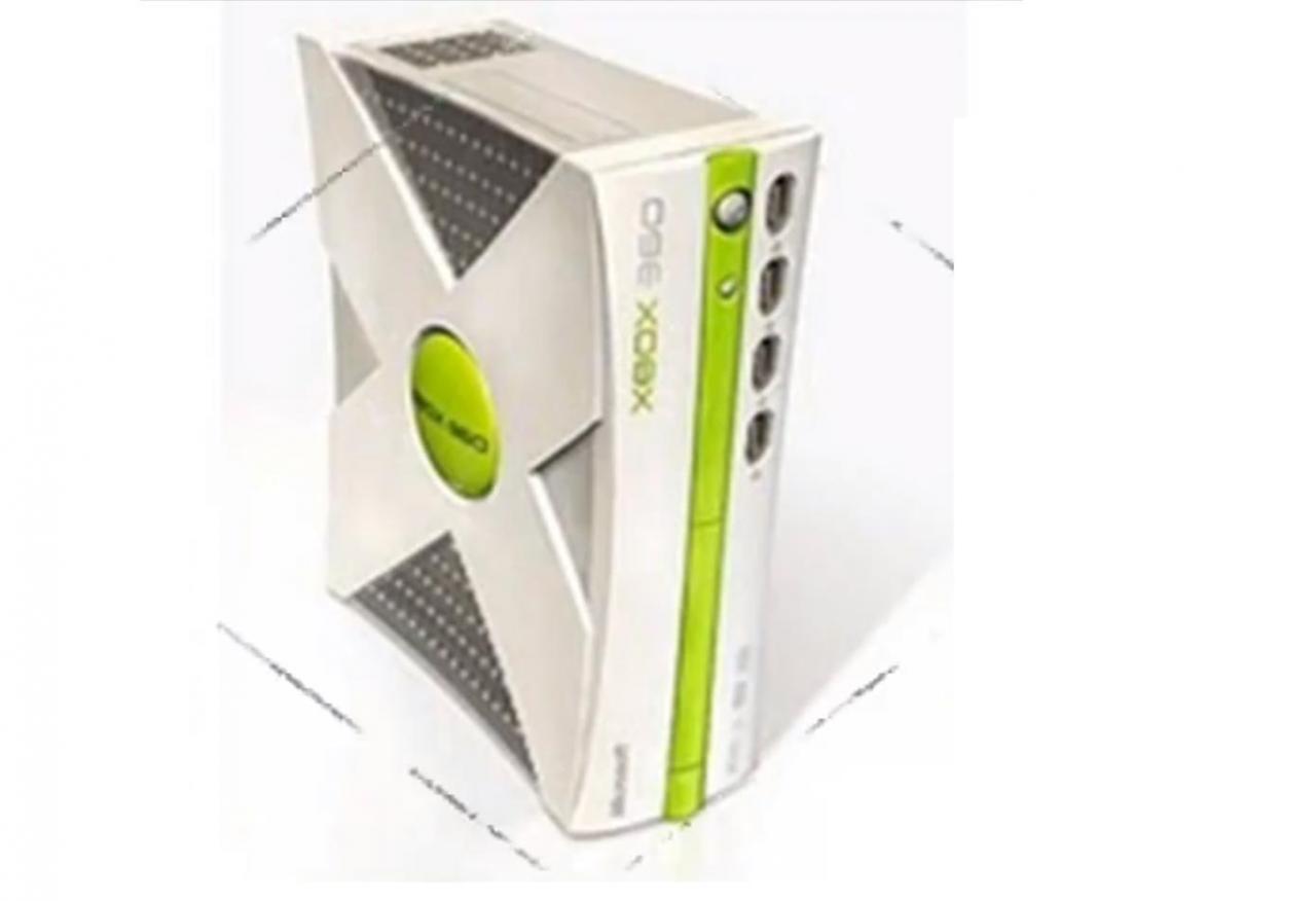[24/08/2012] Ungewöhnlich eckig kommt dieser Xbox 720-Entwurf daher. Auch der giftige Farbton wird nicht sehr überzeugend.
