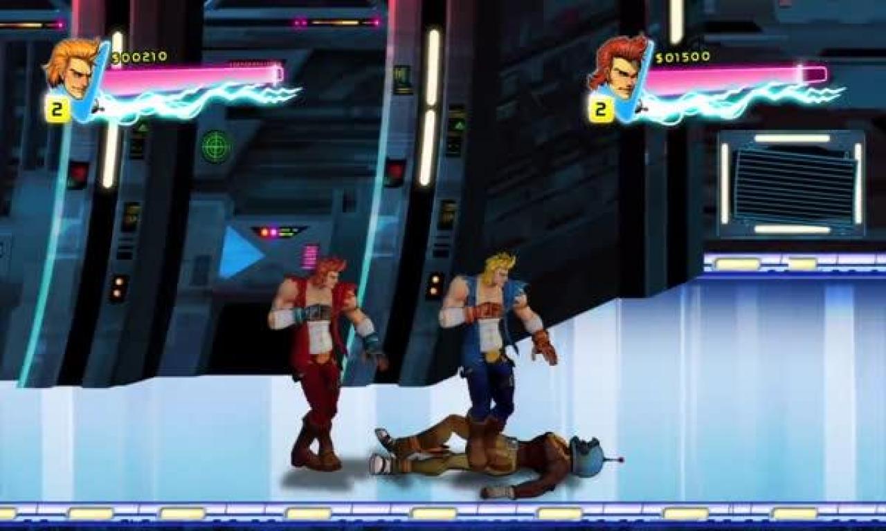 [07/09/2012] Double Dragon: Neon! Sekunde, diese Spiel hat keine Drachen, sondern nur Kerle, die sich kloppen. Miese falsche Werbung, die uns wieder angelogen hat.