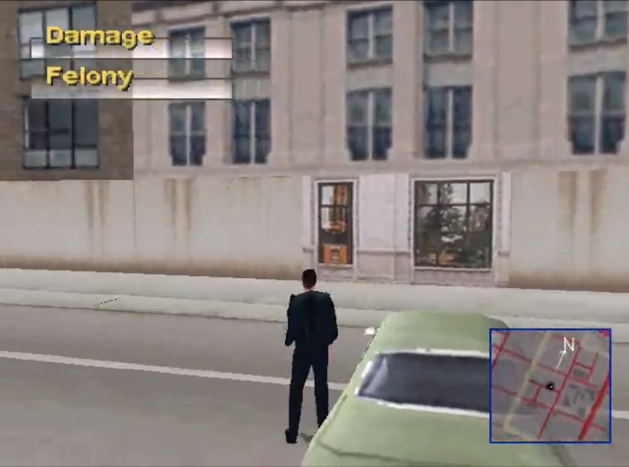 [19/09/2012] Während es sich in Driver 2 schon schwierig gestaltet, die Autos ordentlich zu steuern, so steht die Beherrschung der Fahrzeuge in keinem Verhältnis zum Laufverhalten von Undercover-Cop Tanner außerhalb des Autos. Die Entwickler haben die Auto-Steuerung nahezu identisch auf den zu Fuß gehenden Charakter übertragen. Furchtbar!