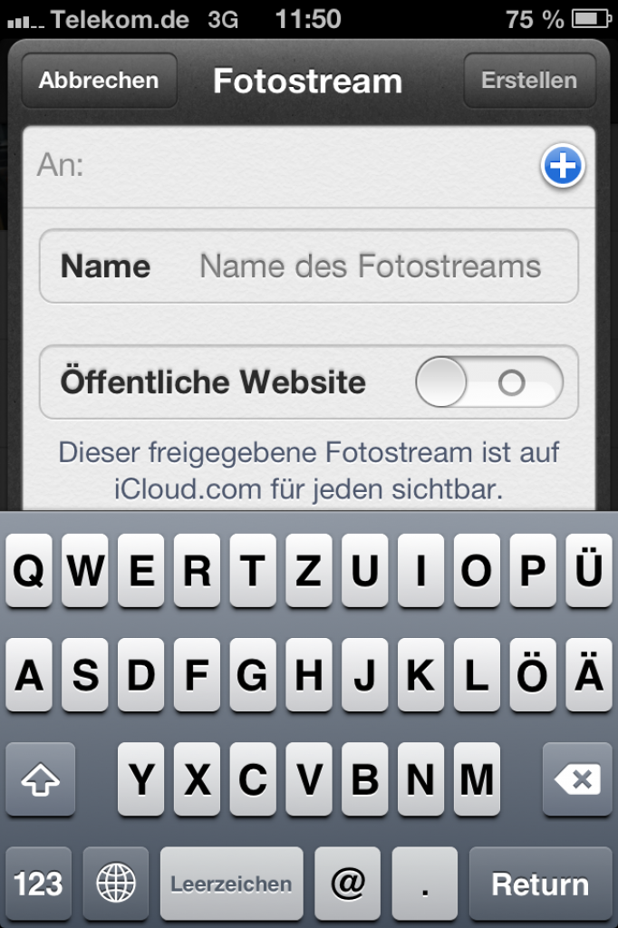 [20/09/2012] Wer seinen Fotostream mit Freunden und Verwandten teilen möchte, kann dies mit wenigen Klicks erledigen.