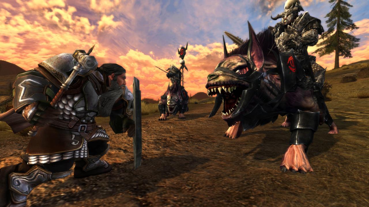 [25/09/2012] Warg Reiter (Der Herr der Ringe Online) auf dem offenen Feld? Wer möchte einem solchen Geschöpf (genau genommen sogar zwei Kreaturen) auf dem Nachhauseweg begegnen? Also wir nicht. 
