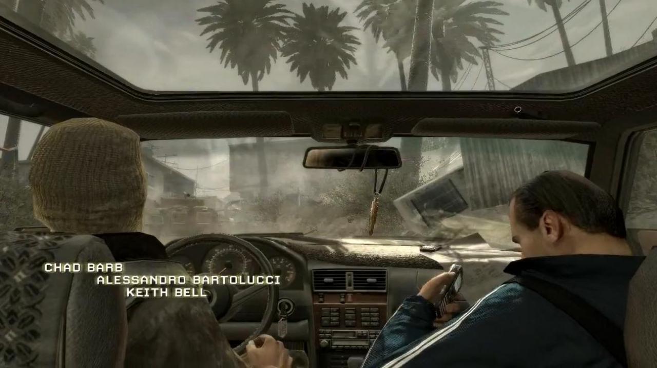 [29/10/2012] Modern Warfare müssen wir gleich noch einmal erwähnen, denn die legendäre Auto-Szenen bleibt unvergessen. Ein derart einschlägiges Spiel-Intro trifft man nur wirklich selten.