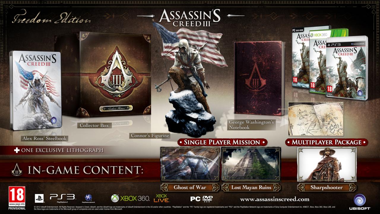 [02/11/2012] Sammler-Edition von Assassin's Creed 3.