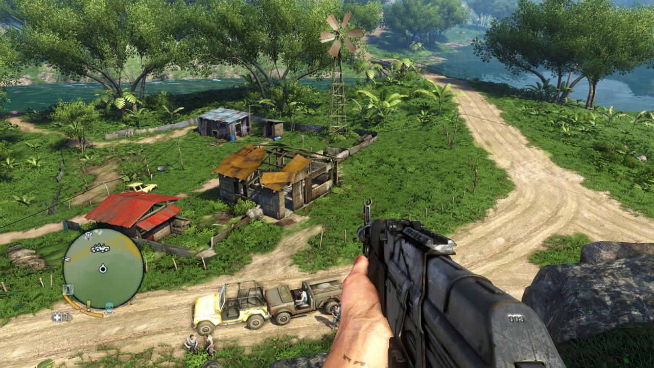 [30/11/2012] Diese tollen roten Fässer eignen sich in Far Cry 3 wirklich gut dazu, die bösen Piraten in die Luft zu sprengen. Da bleibt von Vaas' Leuten nicht mehr viel übrig.
