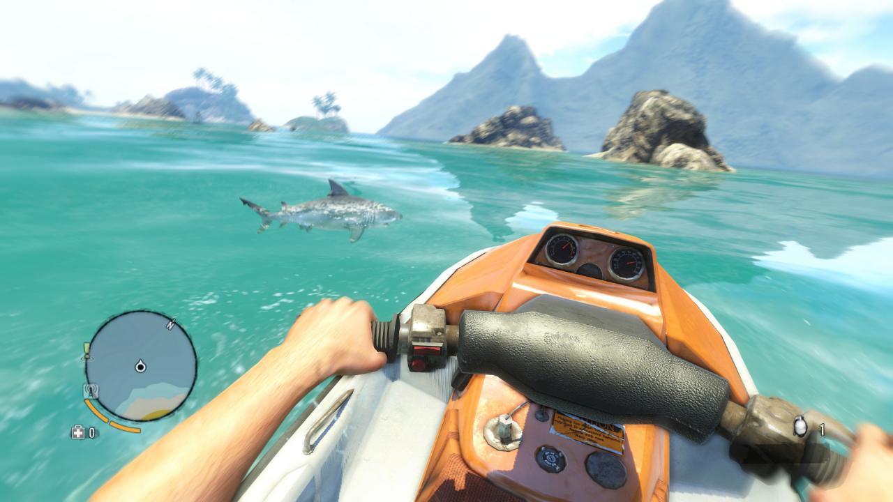 [30/11/2012] Ob wir uns auf die Suche nach Easter Eggs machen oder einfach nur Haie jagen, Far Cry 3 bietet die mit Abstand verrückteste Insel seit langem. Dank der vielen Multiplayer-Modi können wir jetzt auch mit unseren Freunden baden gehen.
