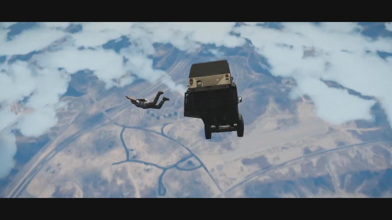 [14/11/2012] In GTA 5 klauen wir nicht nur Autos, nein, wir nehmen sie und springen damit aus einem Flugzeug und sehen von unserem Fallschirm aus die Explosion. Der Urvater des Genres spielt nicht rum und wird nur noch verrückter.