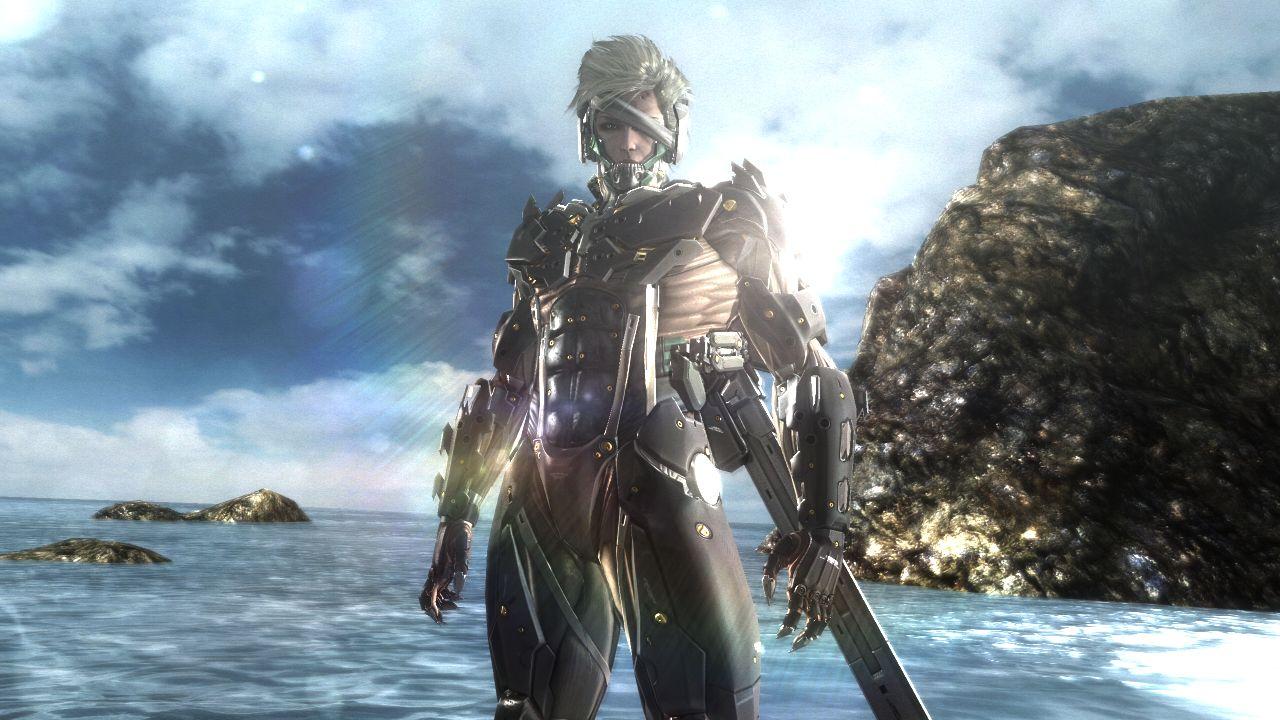 [21/11/2012] Auch Raiden hat keine Lust auf sengende Hitze und badet in Metal Gear Rising: Revengeance nicht nur im Blut und Schweiß seiner Gegner, sondern auch vor der Küste.