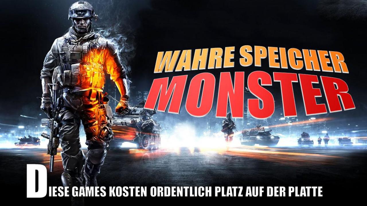 [20/11/2012] Wahre Speichermonster: Diese Games kosten ordentlich Platz auf der Platte.