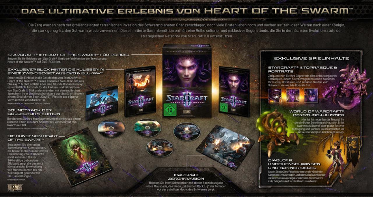 [13/11/2012] COB Fan91 würde gerne die Starcraft 2 Sammleredition an dieser Stelle wiederfinden. Wir haben den Ruf gehört und gleich die neueste Ausgabe reingepackt!