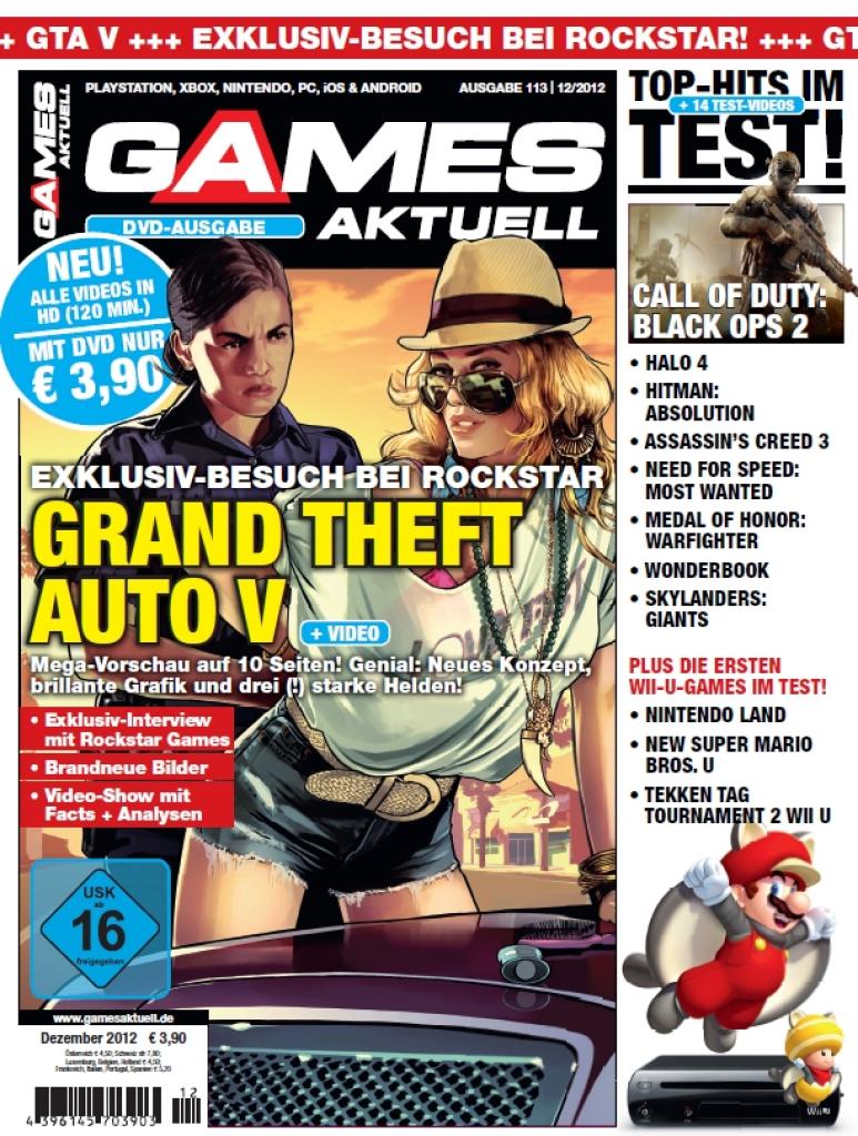 [12/11/2012] Games Aktuell 12/12 mit exklusiver Mega-Titelstory zu GTA 5 - ab 21.11. im Handel!