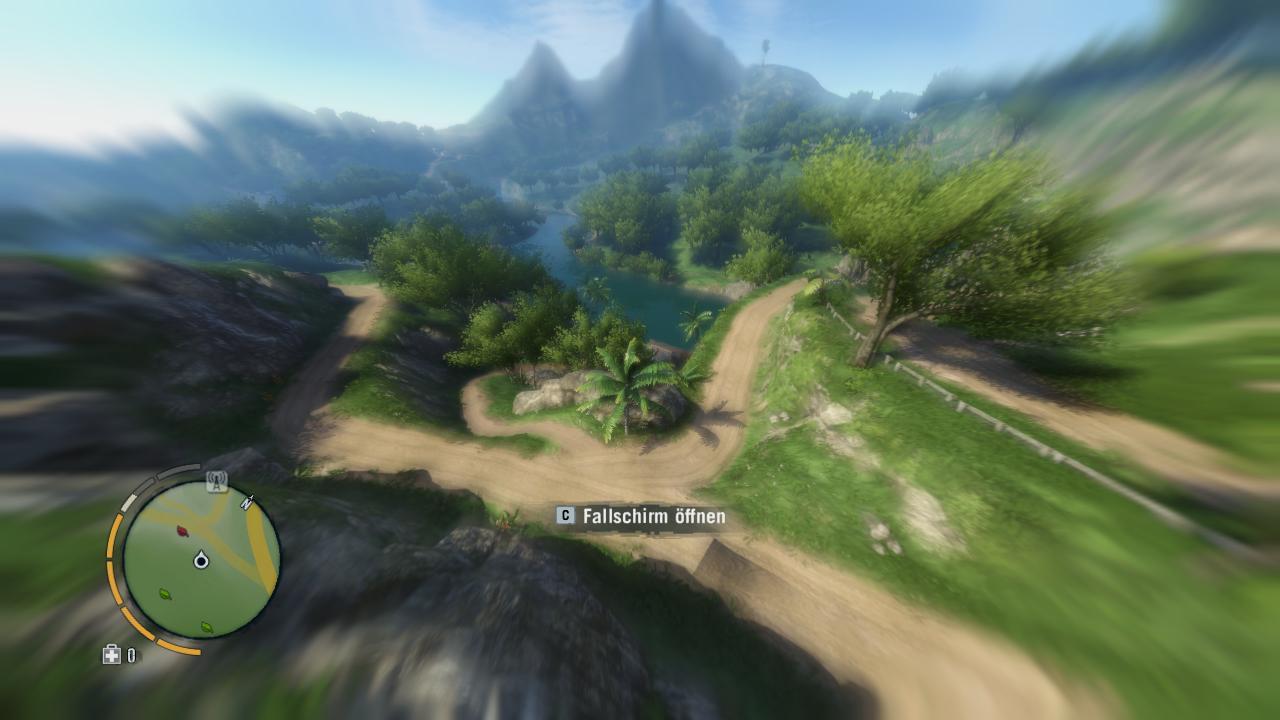 [12/12/2012] Wingsuit nutzen: Auf einen großen Berg begeben, in die Tiefe springen und mit dem Wingsuit einige hundert Meter in die Ferne fliegen, gehört zu den aufregendsten und praktischsten Features, die sich Jason im Verlauf der Kampagne aneignet. Mit 50 km/h knapp zwei Meter über dem Boden hinweg gleiten. Wer will das nicht?