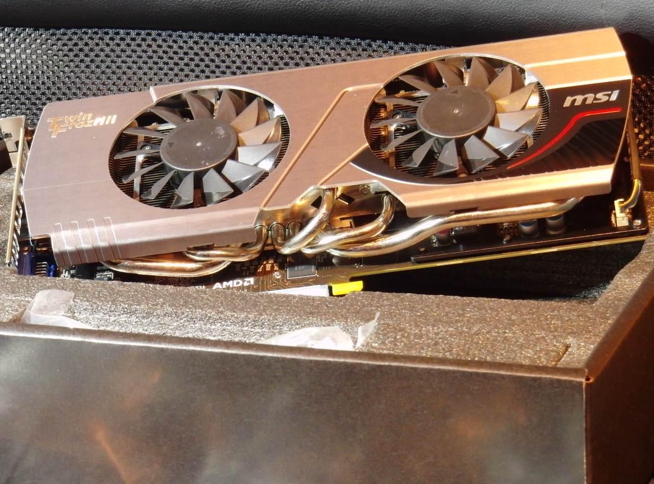 [13/12/2012] Die AMD Radeon HD 7950 in unserem Test ist das Modell von MSI mit dem Frozr-Kühler