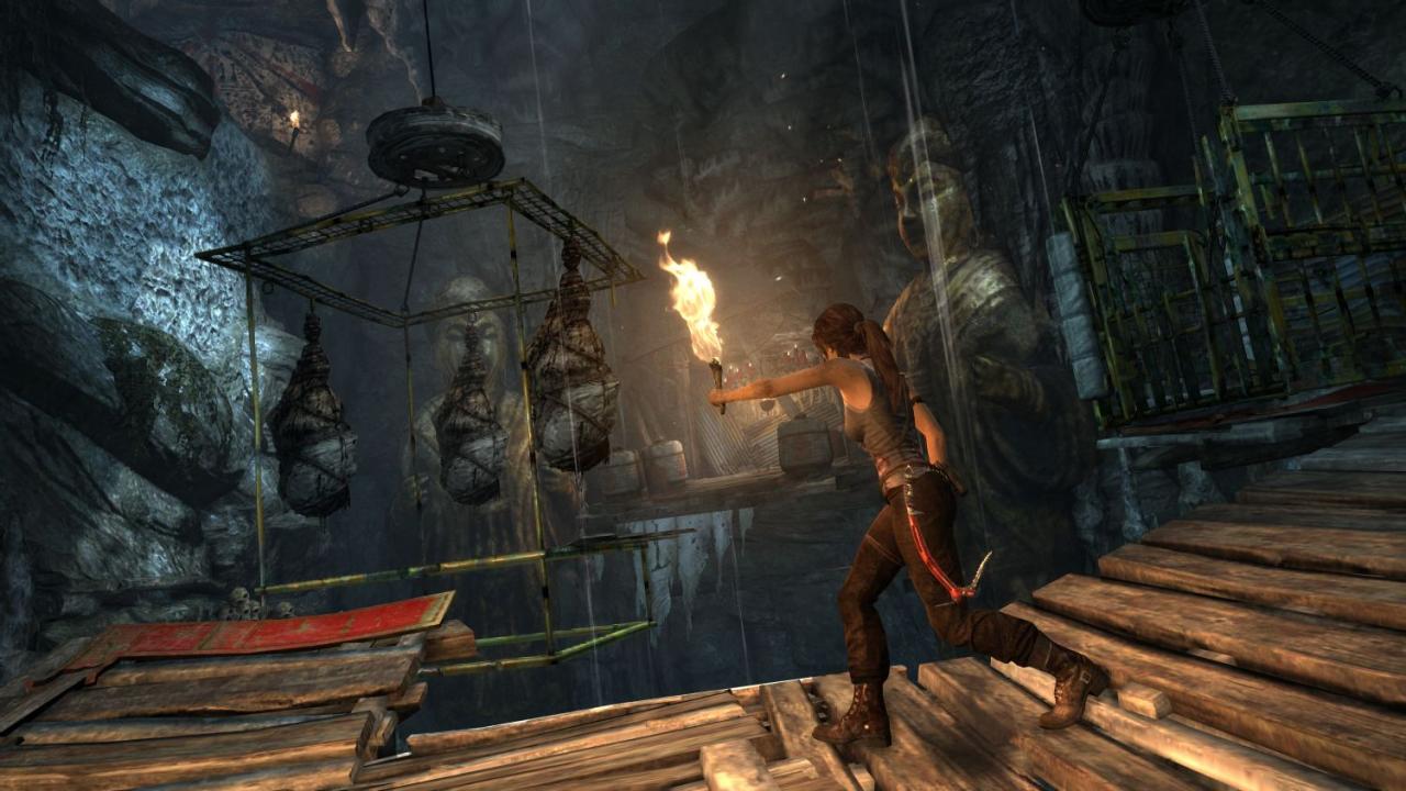 [04/12/2012] Tomb Raider gespielt - Lara-typische Rätsel finden sich natürlich auch im neuen Tomb Raider.
