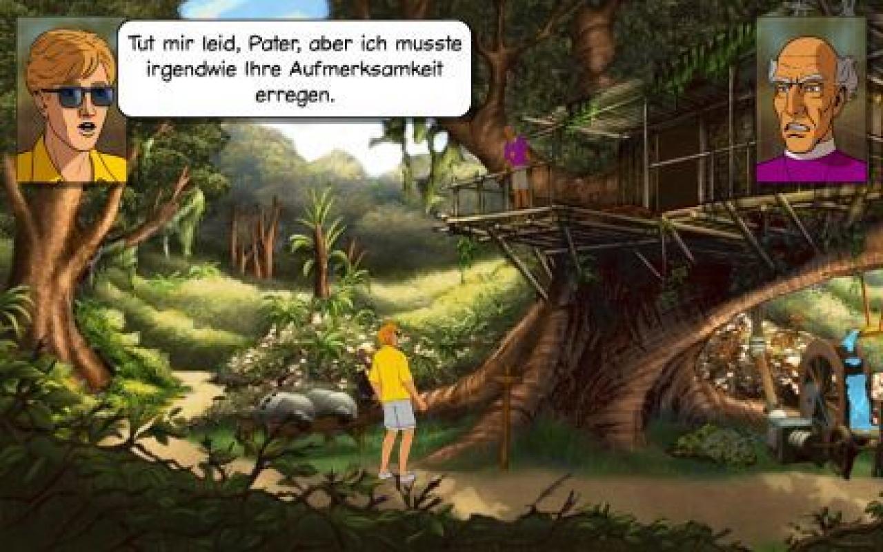 [11/12/2012] Ein Pater in einem Baumhaus: Auf seinen Reisen lernt George die verrücktesten Charaktere kennen.
