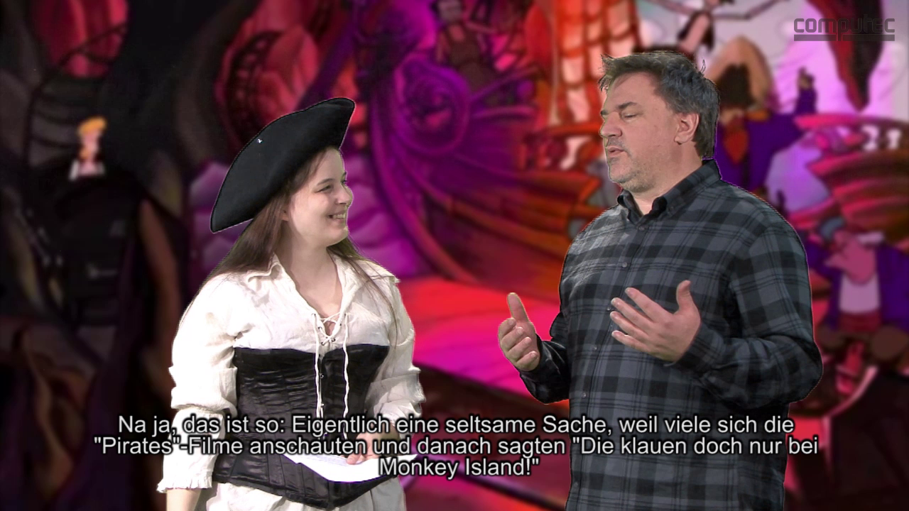 [03/01/2013] Elaine und Ron Gilbert lösen die Rätsel von Monkey Island.