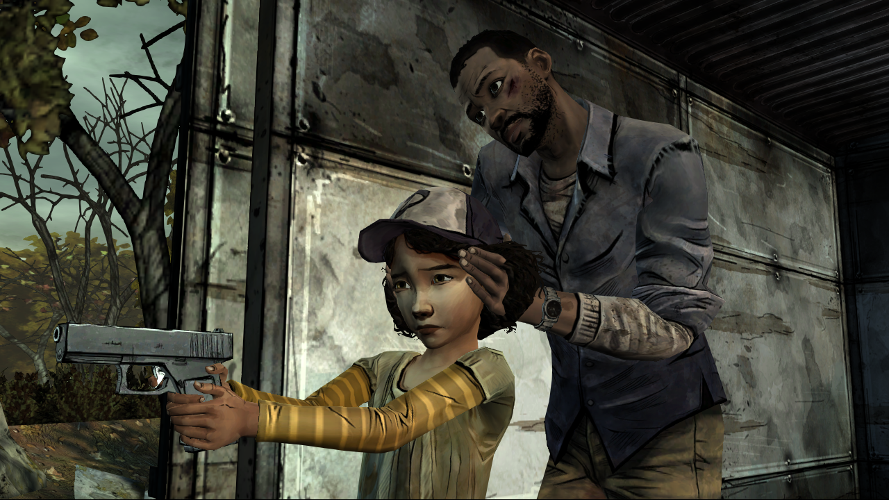 [11/01/2013] Bevor es in die Großstadt geht, bringen wir Clementine noch ein paar Schießübungen bei.