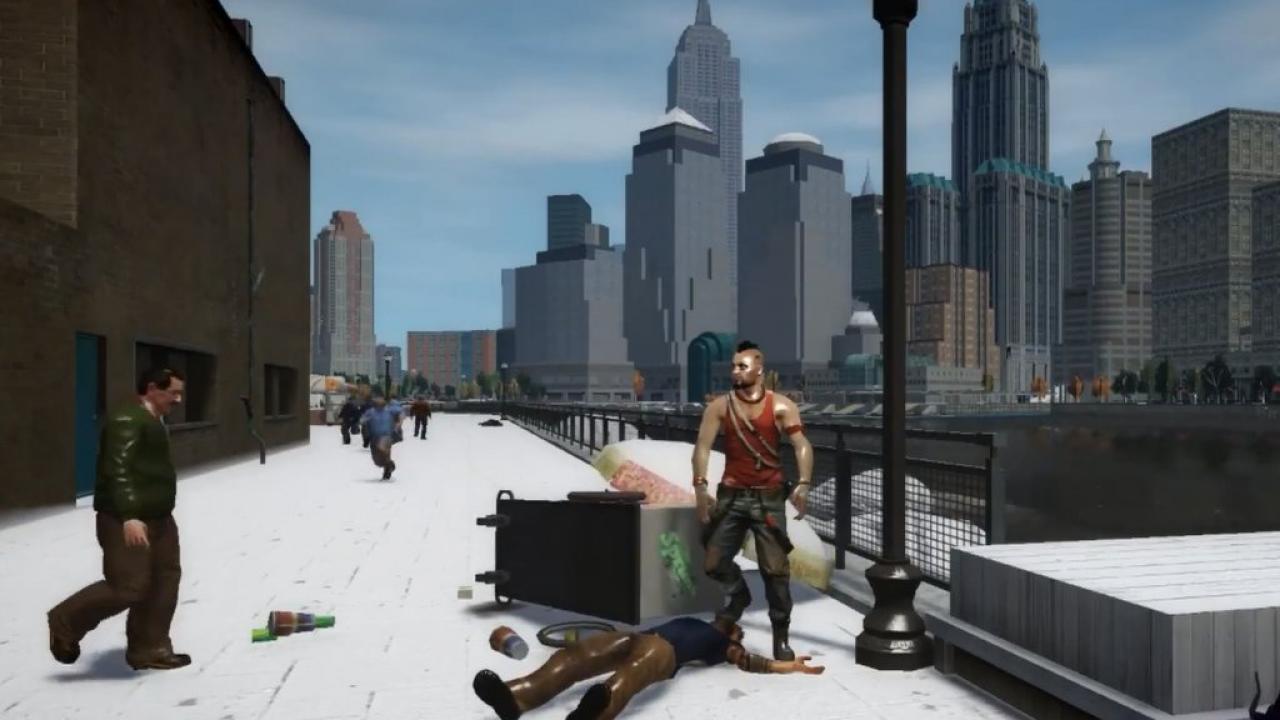[28/01/2013] Ganz schön irre: Vaas als Spielfigur für GTA 4. Wir haben den Download und ein passendes Video für euch. (2)