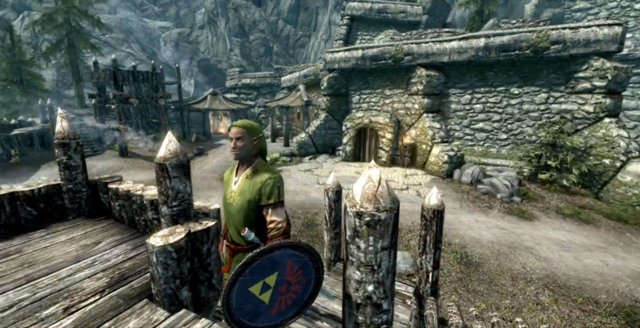 [24/01/2013] The Elder Skrolls 5: Skyrim bietet eine riesige Spielwelt zum Erkunden. Wem das nicht ausreicht, der kann sich an dem breiten Mod-Angebot des Spieles erfreuen: Spielt als Link aus The Legend of Zelda, reitet mit gepanzerten Pferden durch die Welt oder macht euch die Mineraliensuche leichter, indem ihr euch Erzadern hervorheben lasst. (Bild: Link Mod)