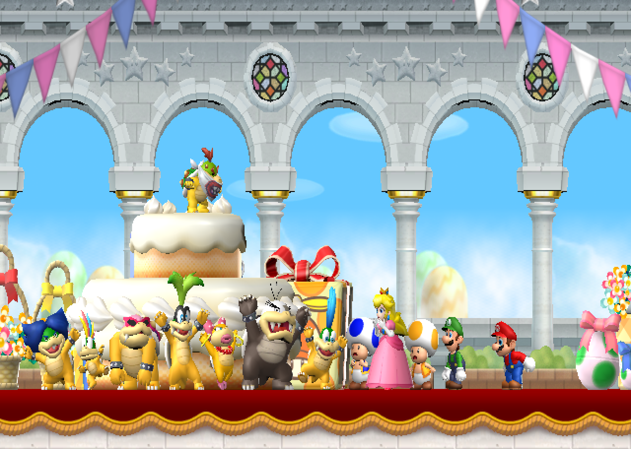 [18/02/2013] Mario bleibt in New Super Mario Brothers U unverändert. Prinzessin entführt, Prinzessin retten, Bowser bekämpfen, 