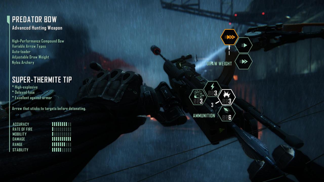 [21/02/2013] Crysis 3 Komplettlösung - Level 1: Post Human - Euer Bogen unterstützt verschiedene Pfeile.